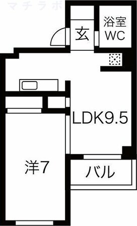 高岳駅 徒歩4分 4階の物件間取画像